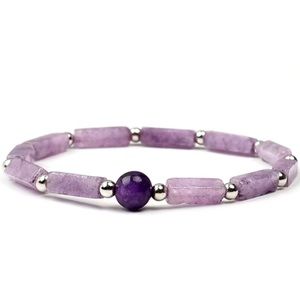 Amethyst Natural Stone Bracelet.